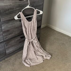 Latched mama Midi romper dress in Cream Floral